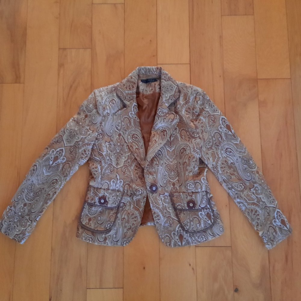 Designer Jacket-Paisley Sz 8